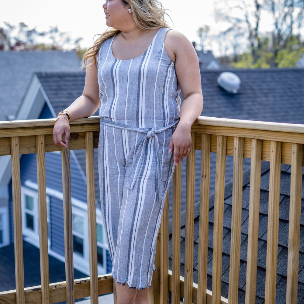 CLOTH & STONE JUMPSUIT***NAUTICAL CHIC